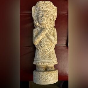 VTG Kahlua MH Strikow Porcelain Mayan Aztec Decanter